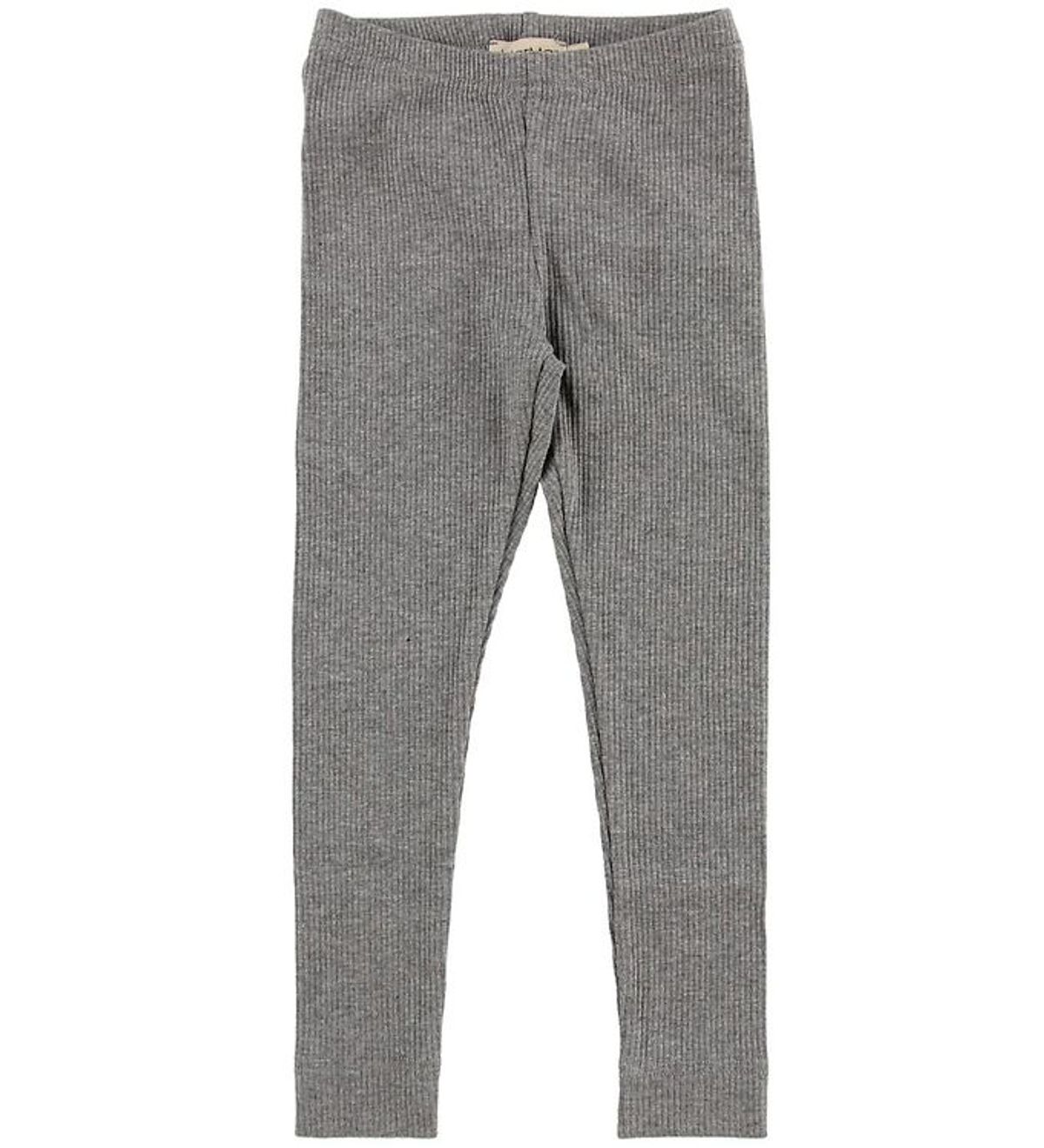 MarMar Leggings - Rib - Modal - Grey Melange