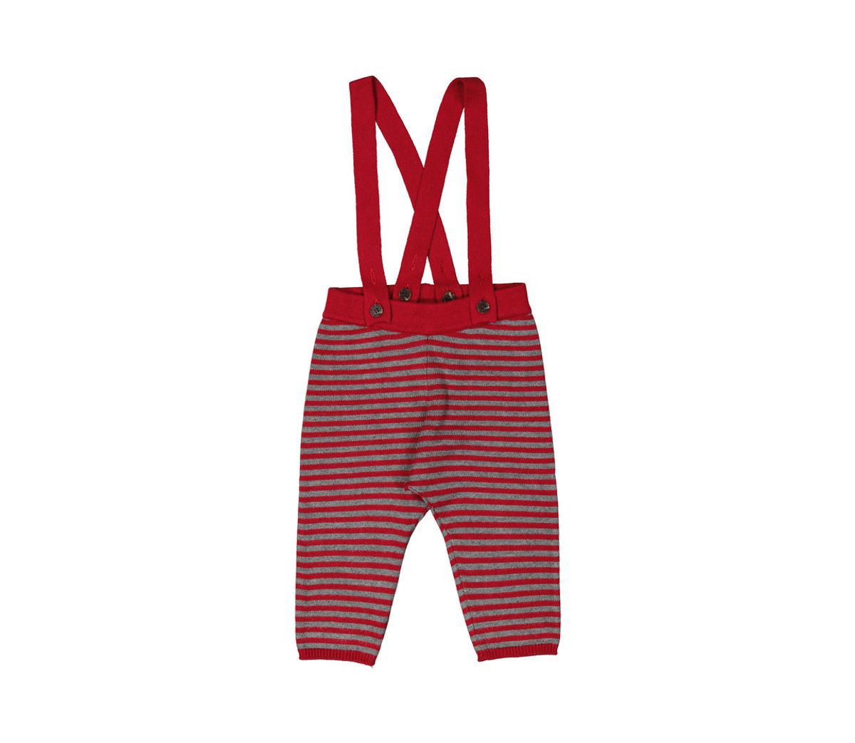 MarMar Pirol Pants med seler - Hibiscus Red Stripe - 56 cm / 2 mdr.