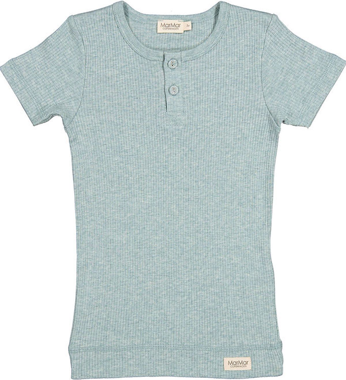 MarMar T-shirt - Modal - Rib - Pistachio Melange