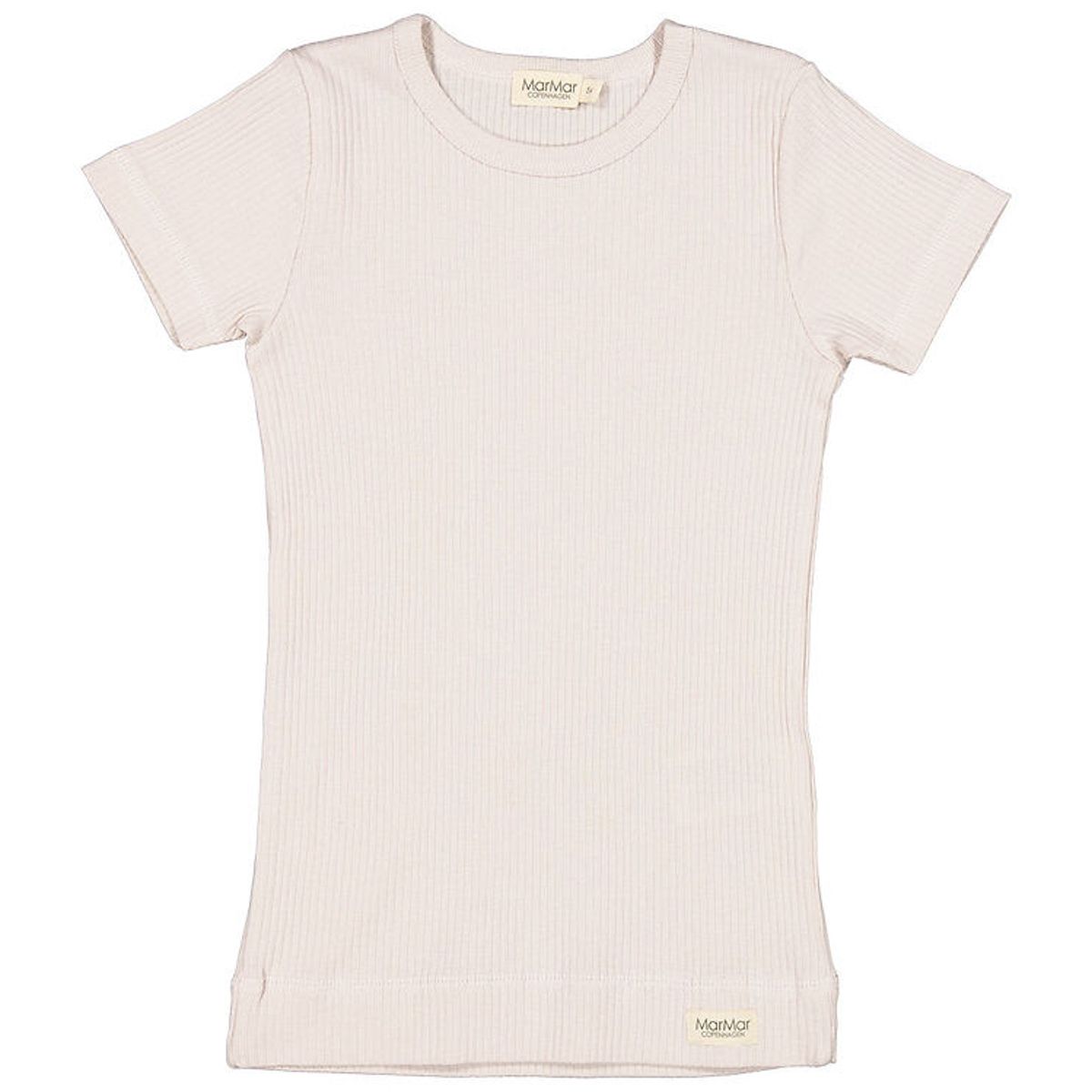 MarMar T-shirt - Modal - Rib - Powder Chalk