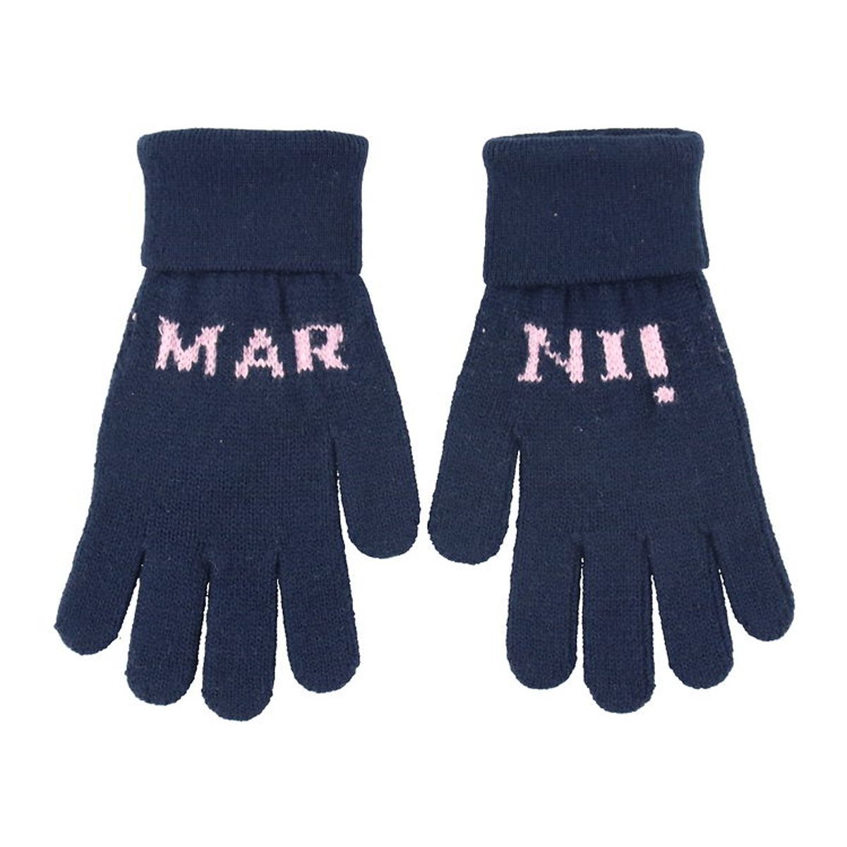 Marni Handsker - Akryl/Uld - Navy m. Rosa