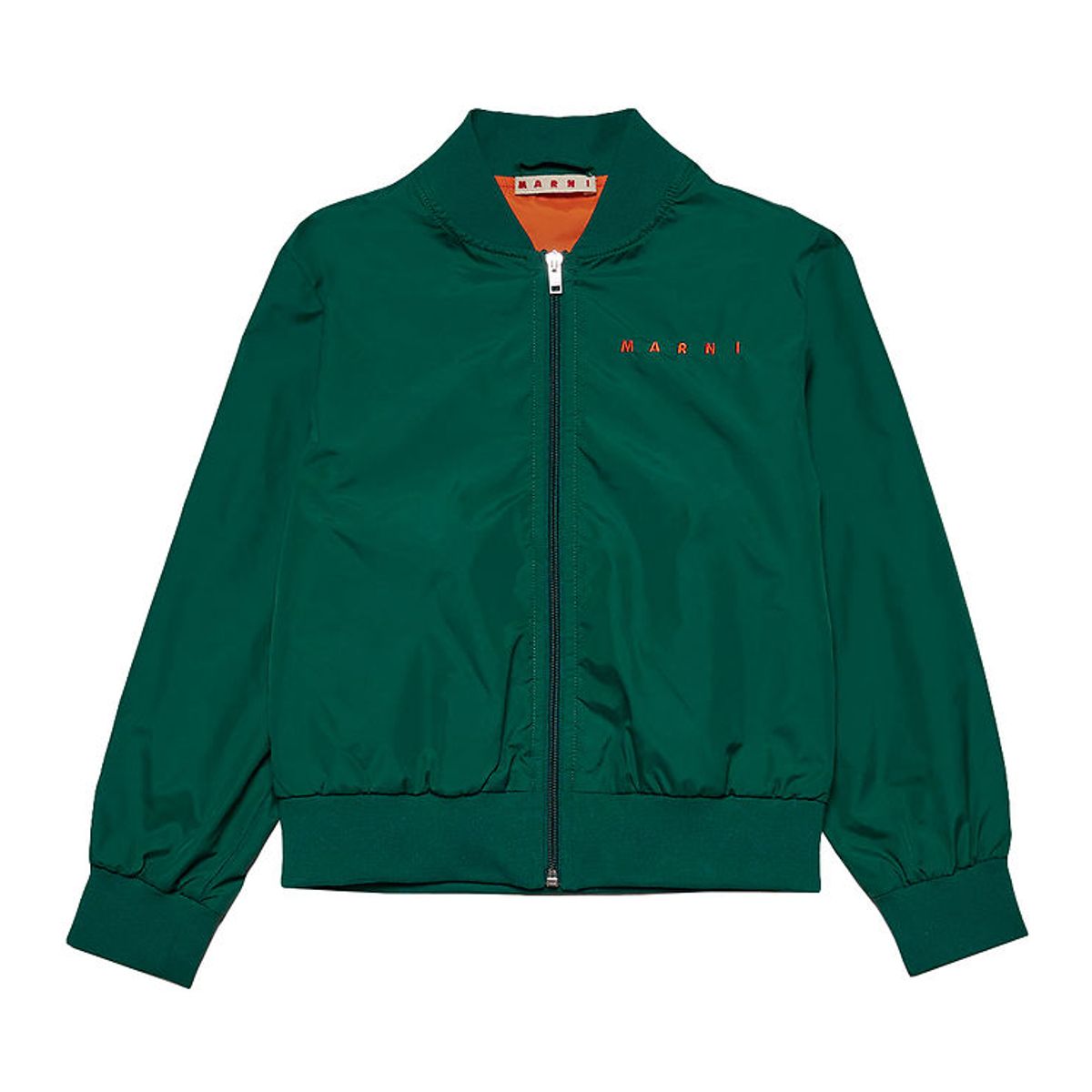 Marni Jakke - Pine Green m. Orange