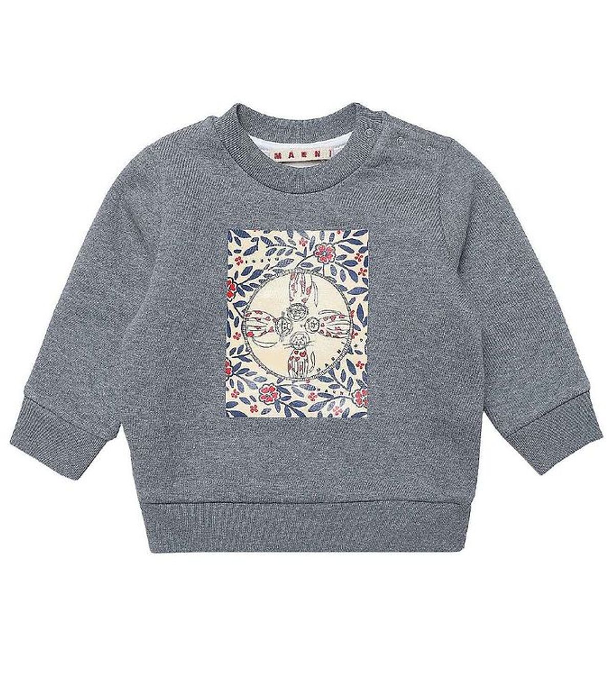 Marni Sweatshirt - Gråmeleret m. Print