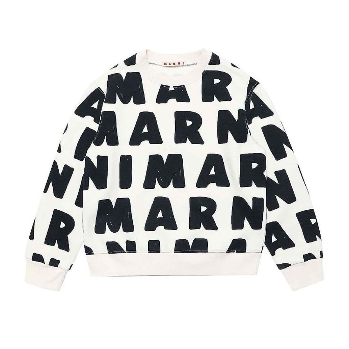 Marni Sweatshirt - Off-White m. AOP Logo