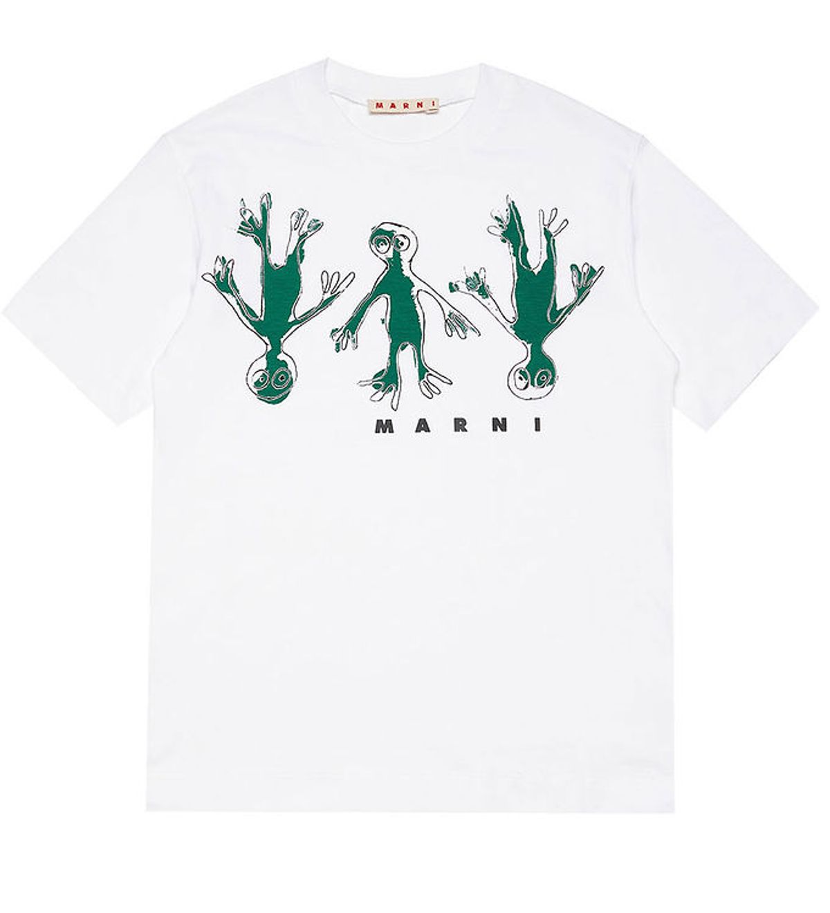 Marni T-shirt - Hvid/Grøn