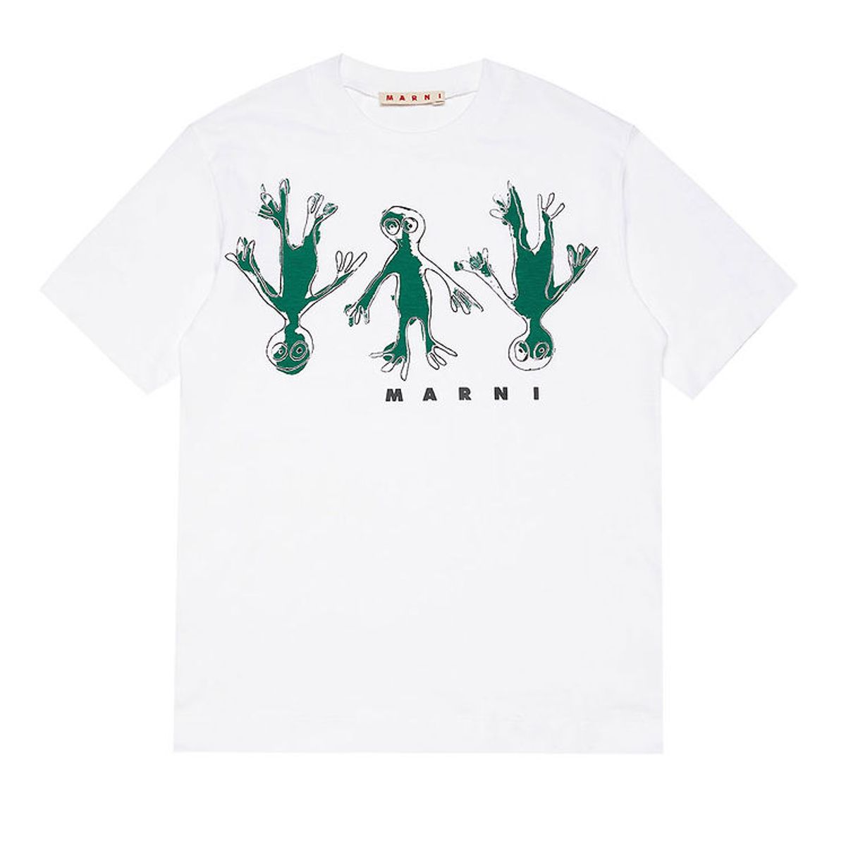 Marni T-shirt - Hvid/Grøn