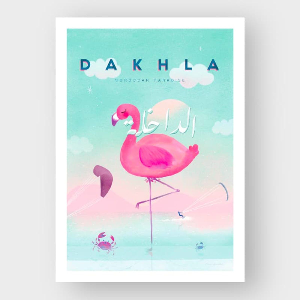 Marokkansk plakat DAKHLA PARADISE - 30x40