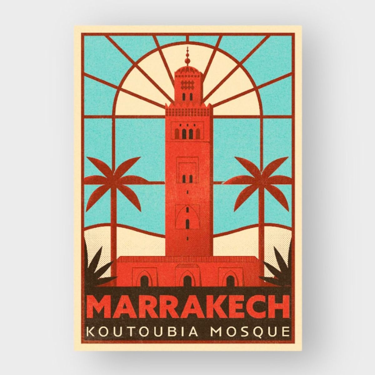 Marokkansk plakat KOUTOUBIA - 50x70