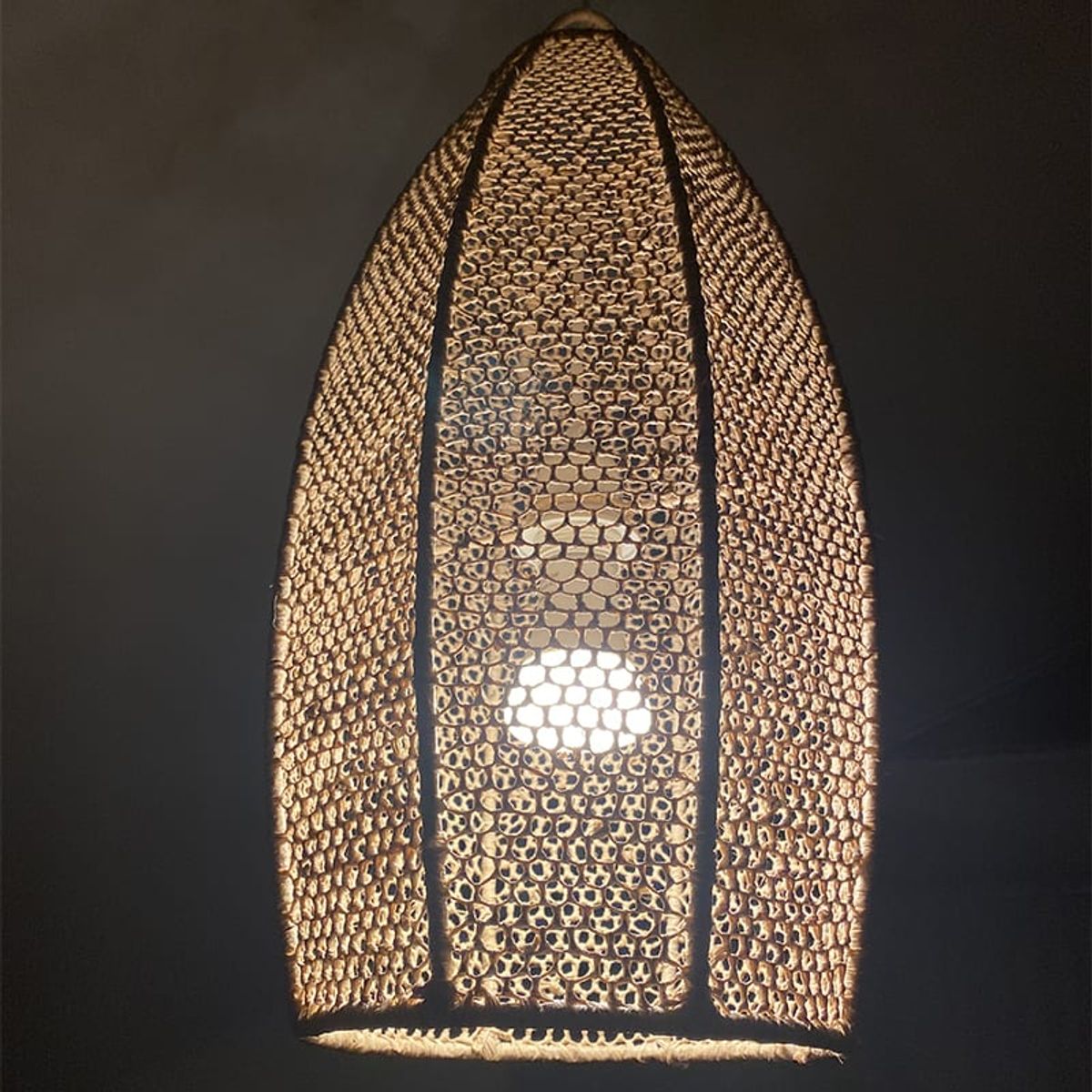 Marokkansk rafia lampe cylinder