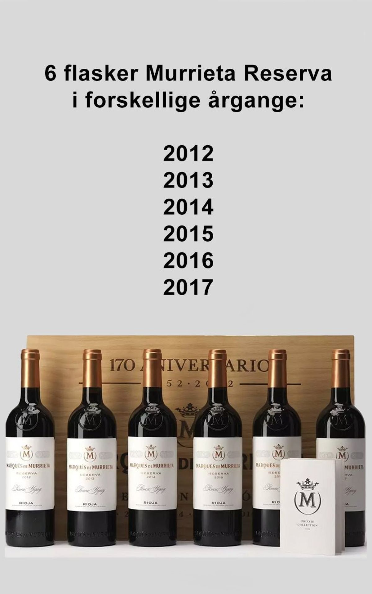 Marqués de Murrieta Reserva 2012-2017 i trækasse