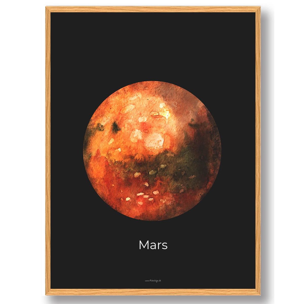 Mars - rumplakat (Størrelse: L - 50x70cm (B2))