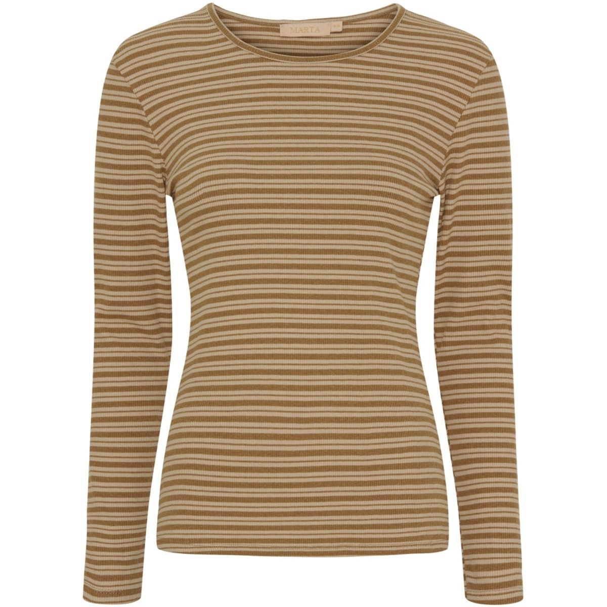 Marta du Chateau dame langærmet tee MdcNoemie 6546 - Camello/Beige