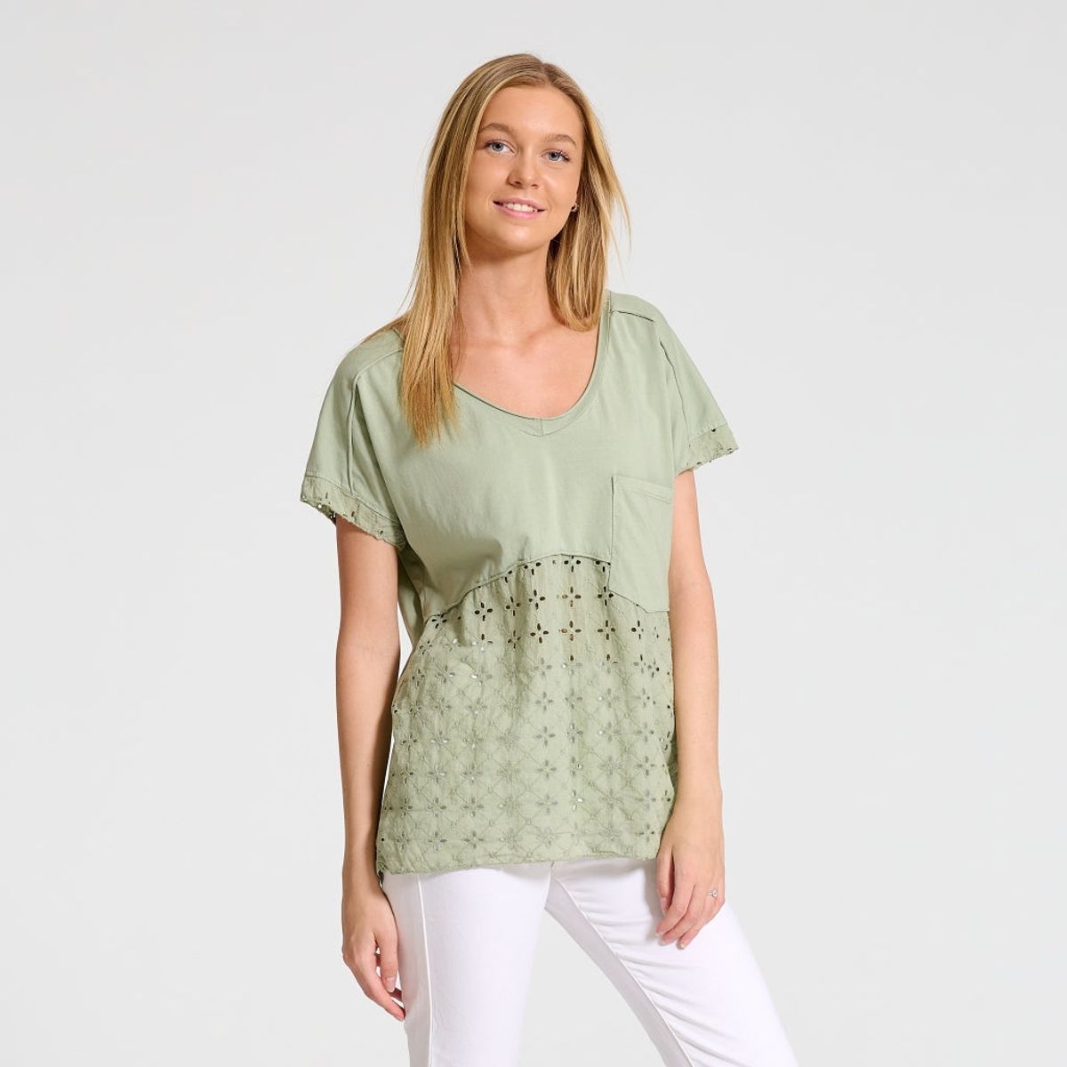 Marta Du Chateau dame t-shirt 41058 - Kaki