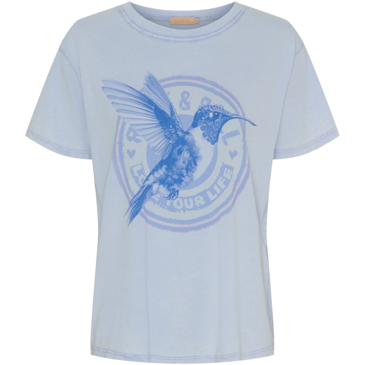 Marta Du Chateau dame t-shirt MdcInge - Blue/Dark Blue Hummingbird