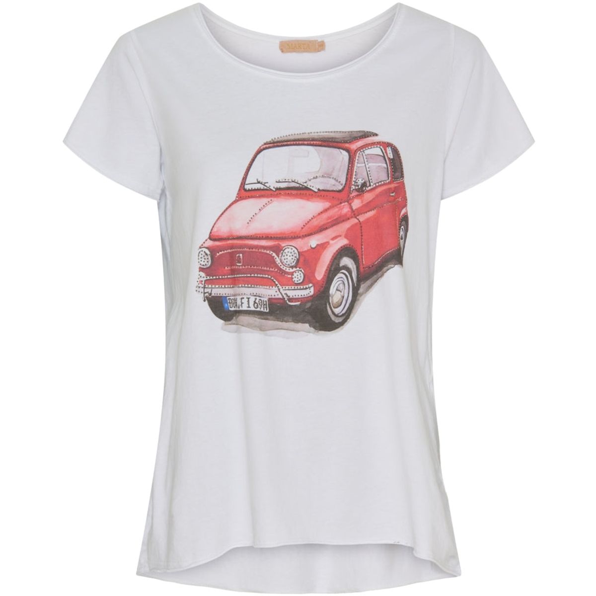 Marta Du Chateau dame t-shirt MdcMarie 1535 - Red Car