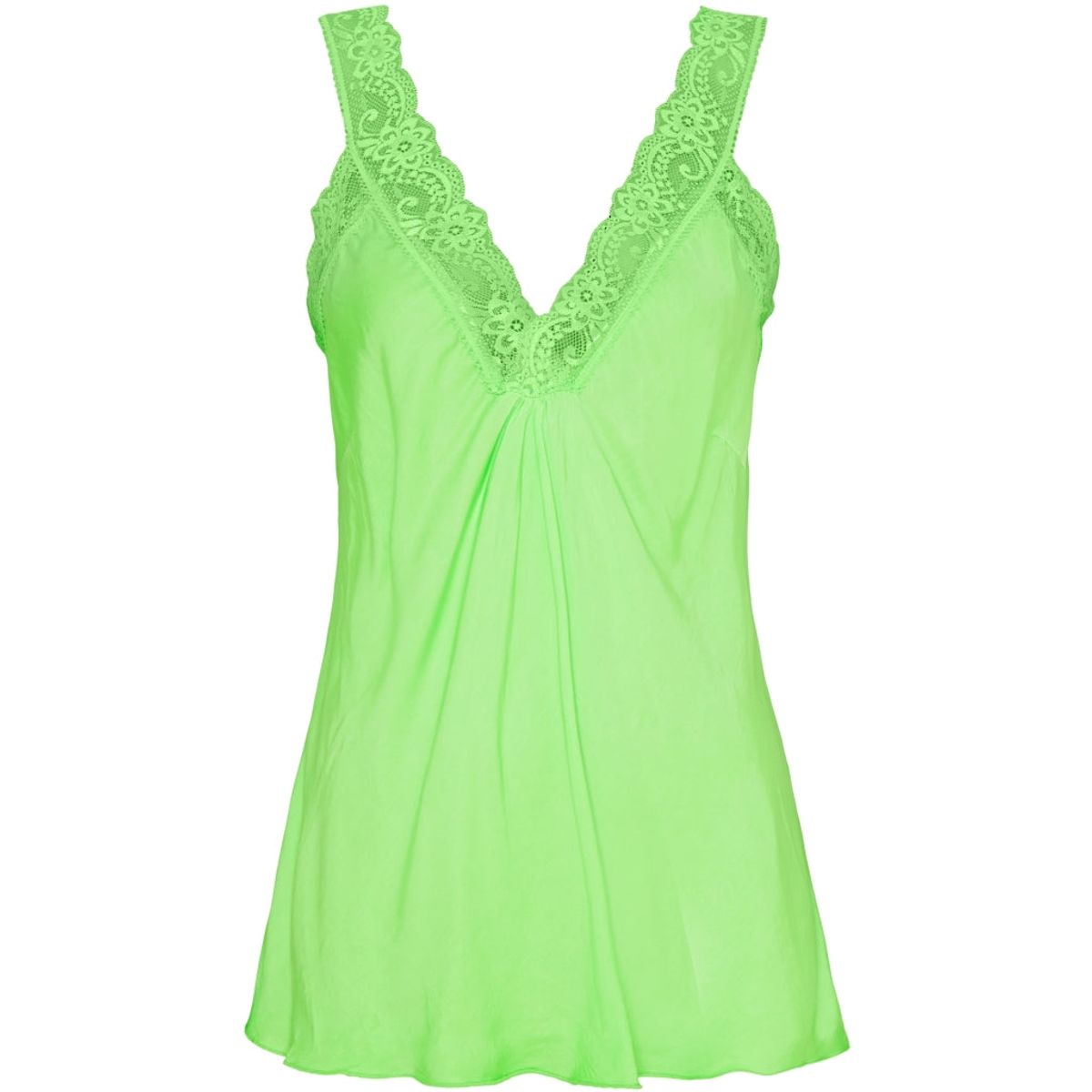 Marta du chateau dame top med blondekant 21336 - Fluo Verde