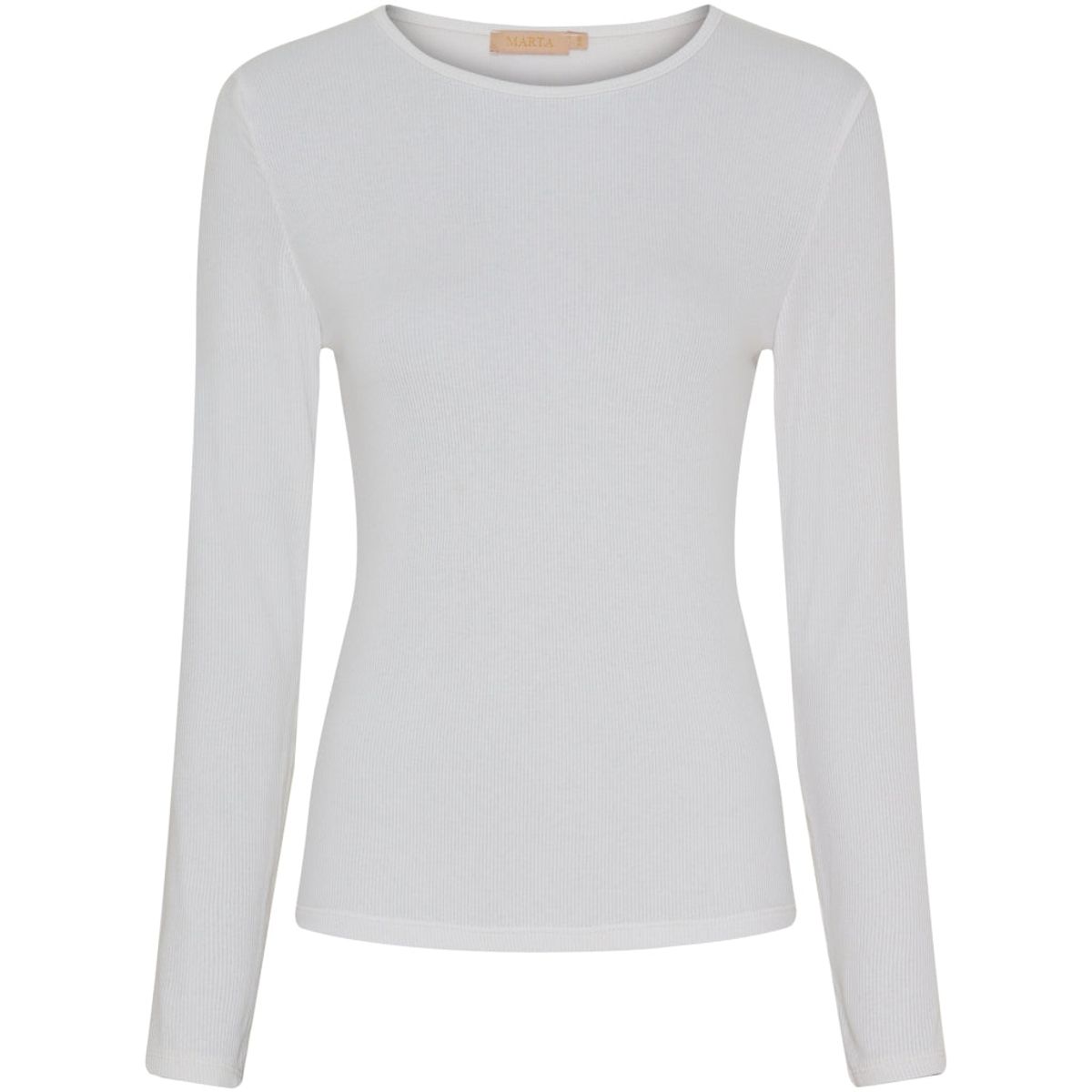 Marta Du Chateau langærmet t-shirt MdcIngrid 4906 - WhiteSS