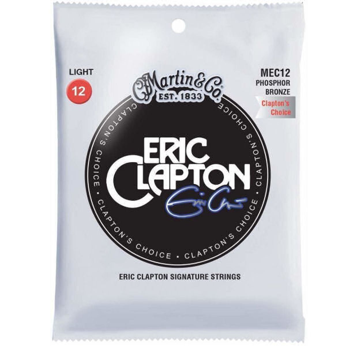 Martin & co eric clapton signature strings MEC12 phosphor bronze light 12