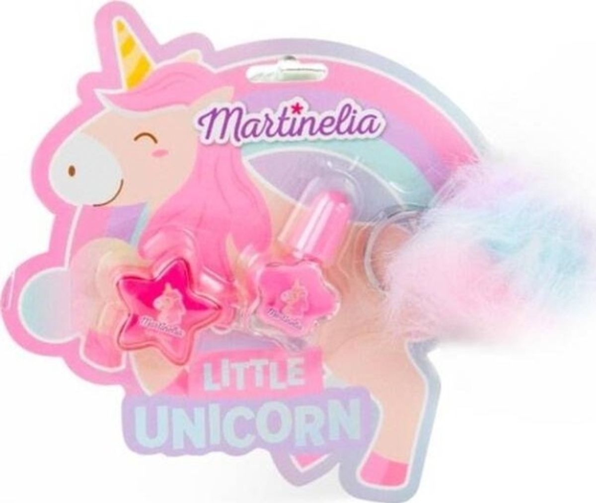 Martinelia Little Unicorn Key Chain Set Neglelak + Byszczyk Do Ust + Breloczek