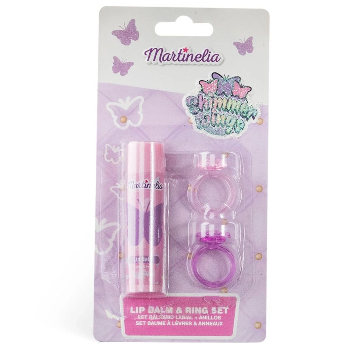 Martinelia Shimmer Wings Lip Balm & Ring Set