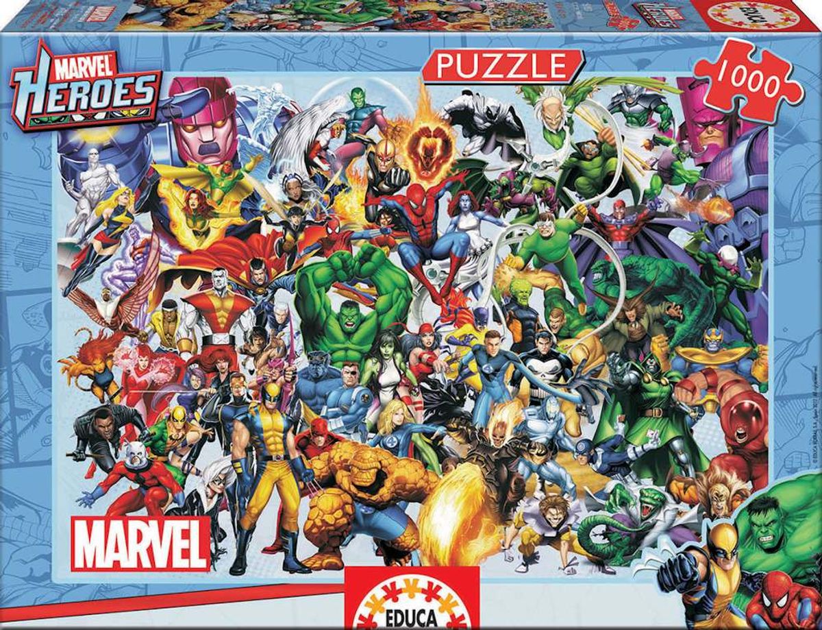 Marvel: Heltene - Collage, 1000 brikker