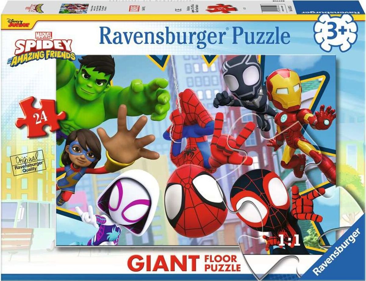 Marvel Puslespil - Spidey - Giant Gulvpuslespil - 24 Brikker - Ravensburger