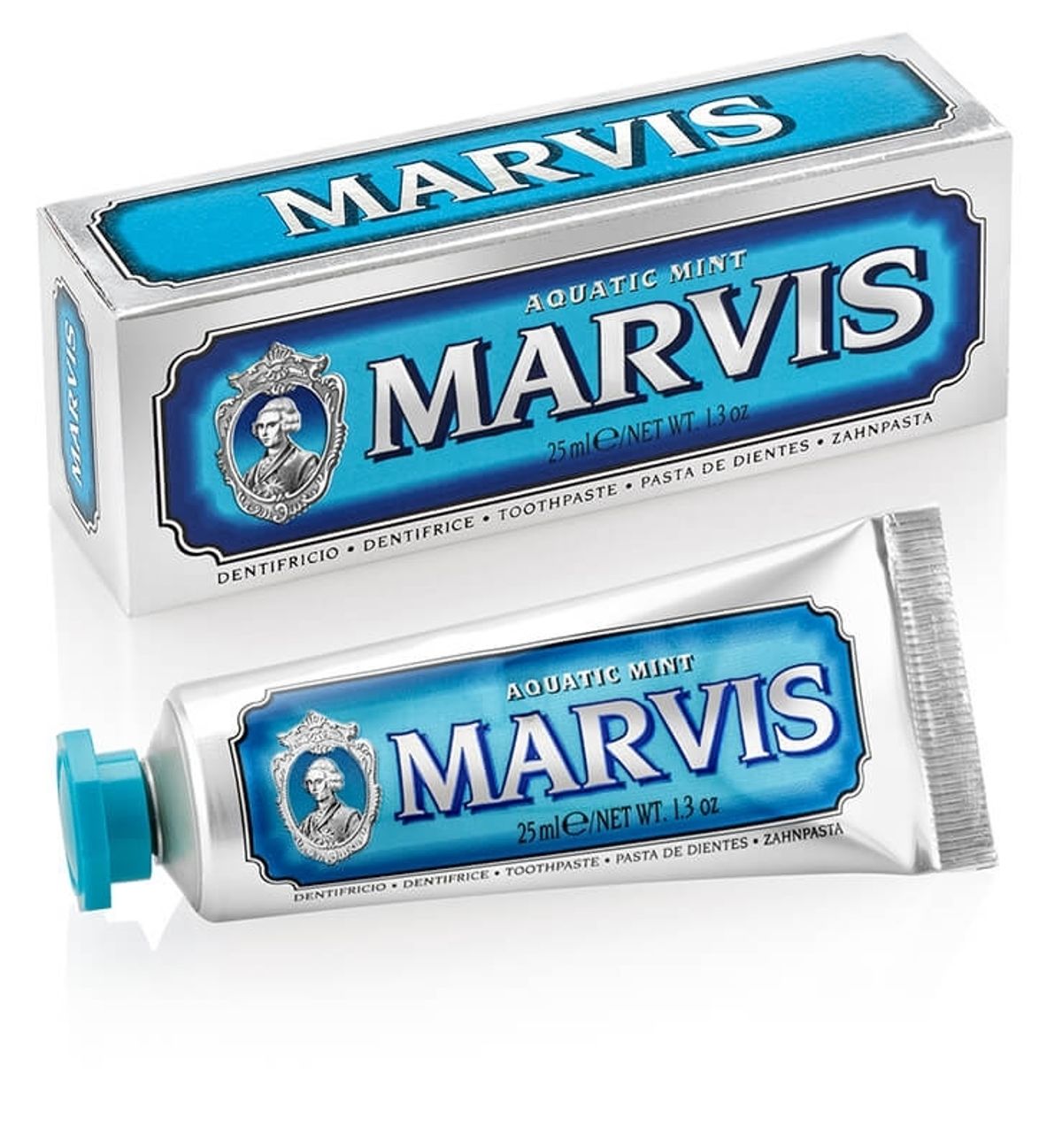 Marvis Tandpasta - Aquatic Mint - 25 ml. (Rejsestørrelse)