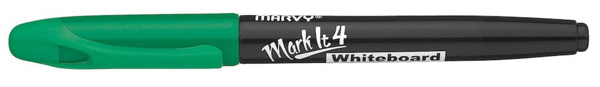 Marvy mark it 4 whiteboard bullet point no. 7300 green 12 stk.