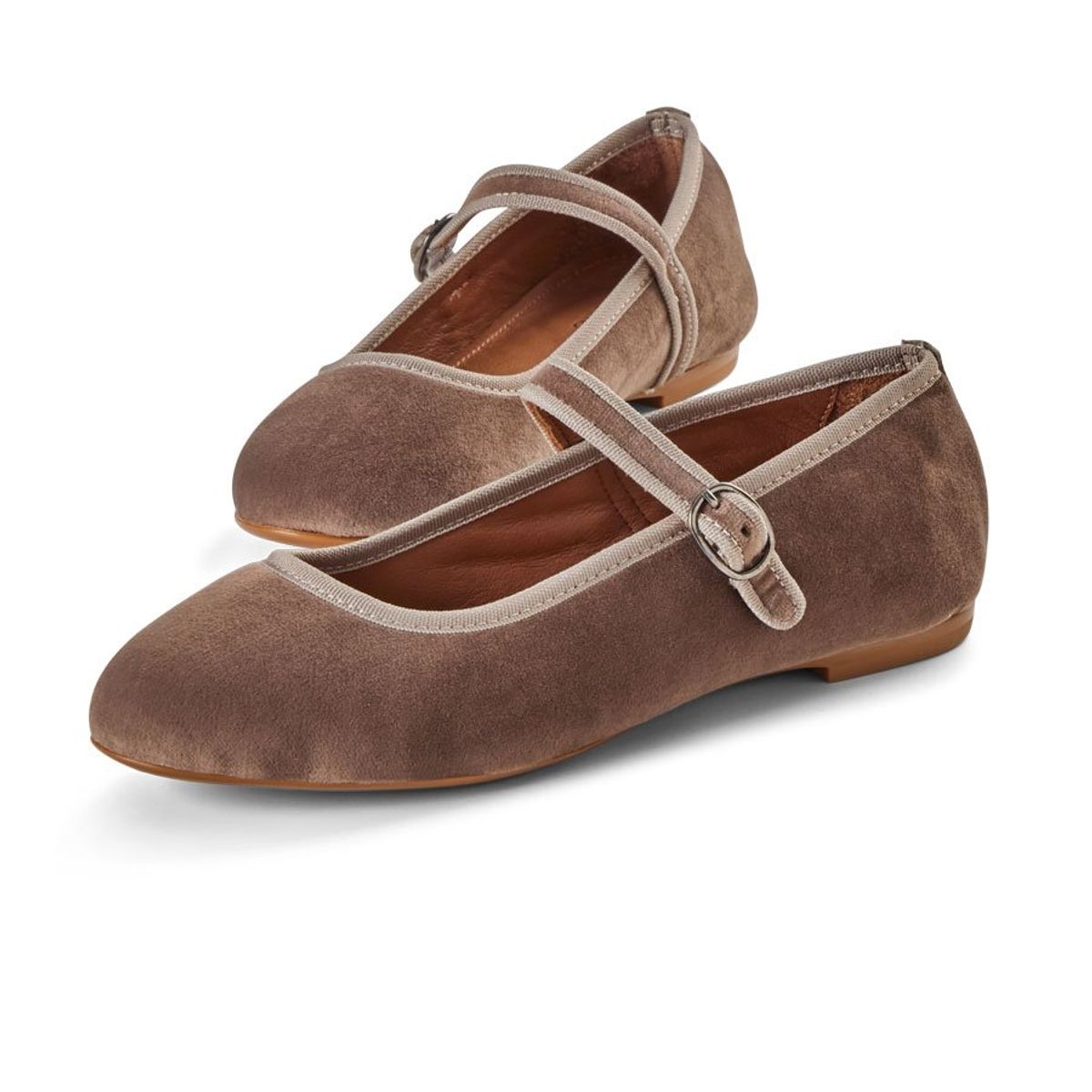 Mary Jane Ballerina Taupe - 40