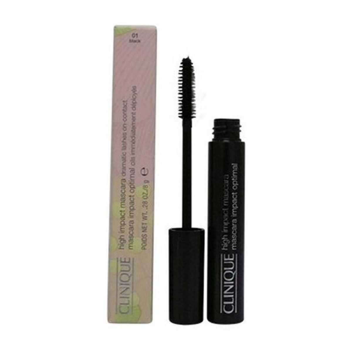 Mascara med Ekstra Volumen Effekt til Øjenvipper Clinique High Impact Sort Nº 01 (8 g)