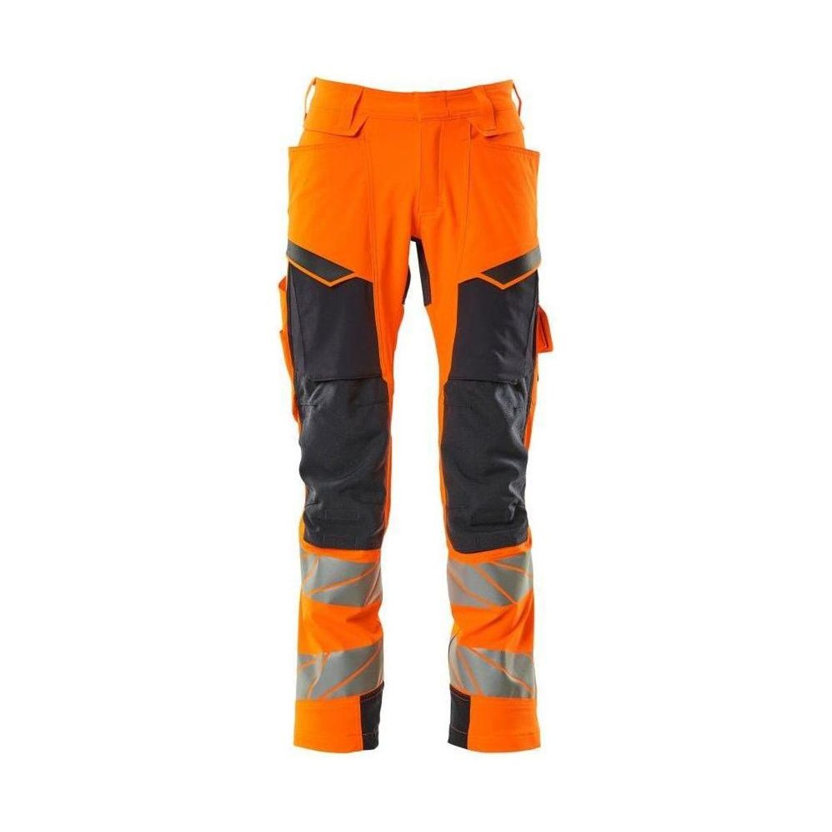 Mascot® Accelerate Safe Arbejdsbukser med knælommer Full Stretch 19279-510-14010 hi-vis orange/mørk marine