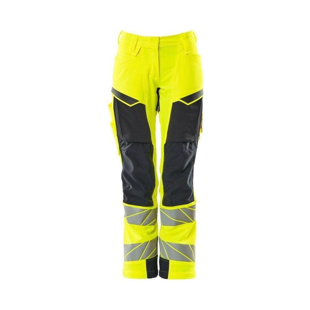 MASCOT® Accelerate Safe Arbejdsbukserer dame pasform stretch - 19078-511-17010 hi-vis gul/mørk marine