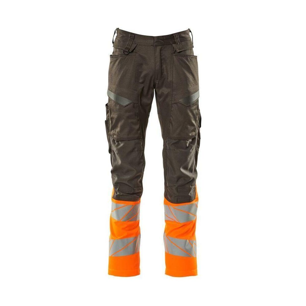 Mascot® Accelerate Safe Bukser med Knælommer, stretch-zoner - 19679-236 - mørk antracit/Hi-Vis orange klasse 1