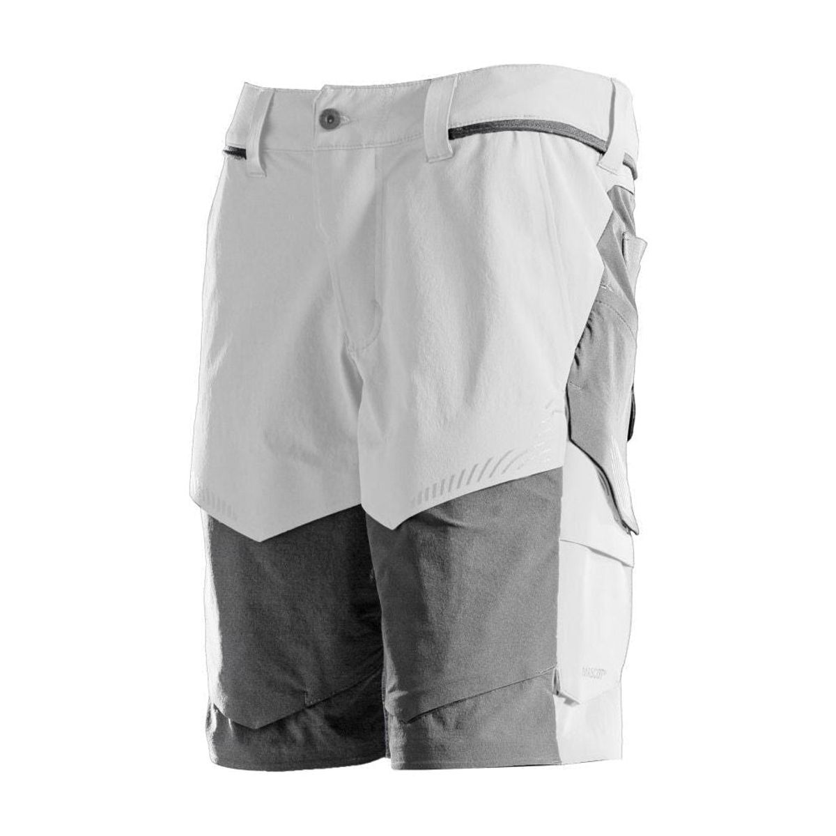 Mascot® Customized Shorts, Stretch, lav vægt 22149-605 - Hvid/Stengrå