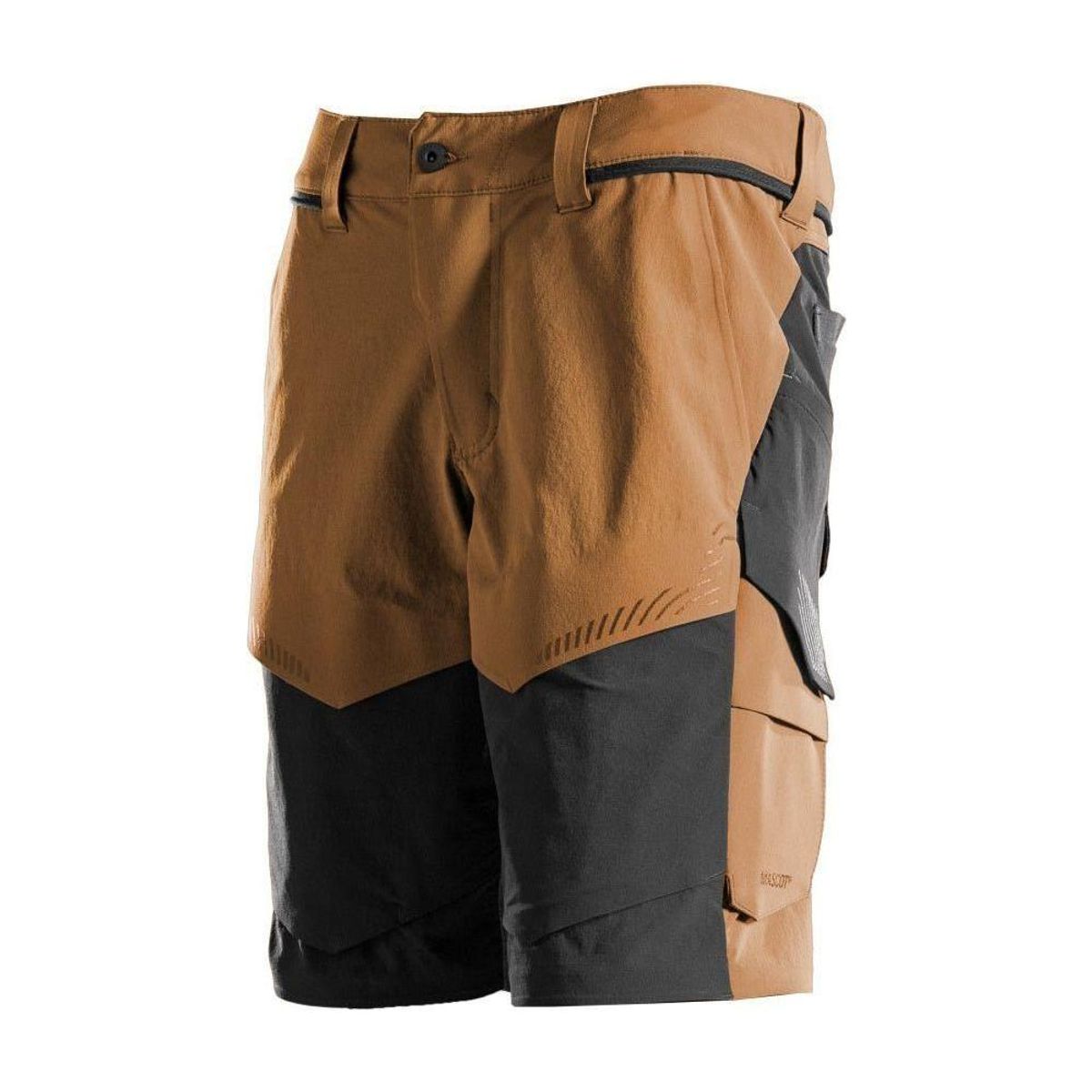 Mascot® Customized Shorts, Stretch, lav vægt 22149-605 - nøddebrun/sort