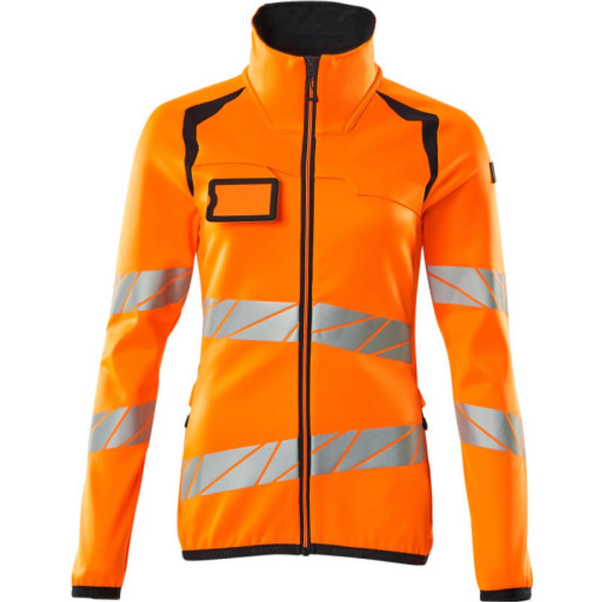 Mascot dame fleecetrøje 19153, High-Vis kl.2 orange/marine, 4XL