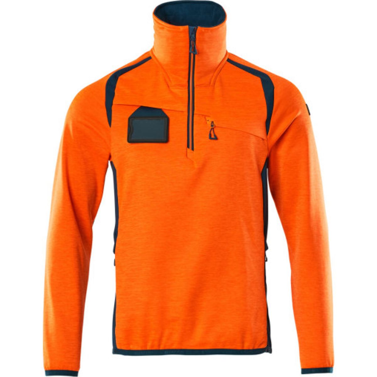 Mascot fleecetrøje 19303, High-vis orange/mørk petroleum, S