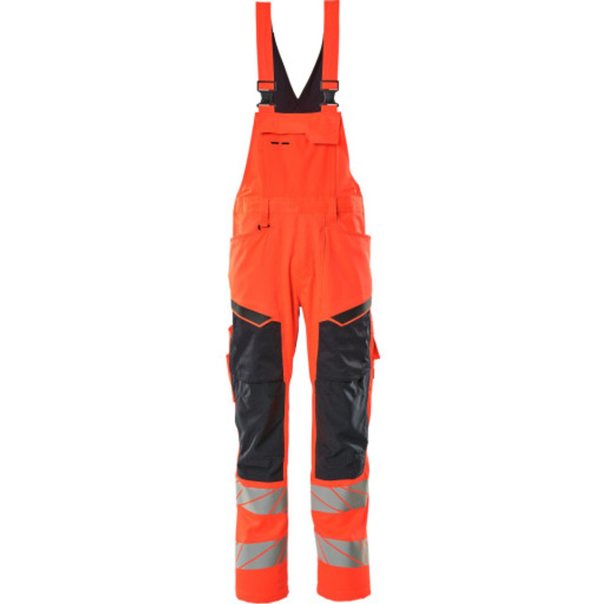 Mascot overall 19569-236, Hi-Vis kl2, rød/marine, str. 76/C54