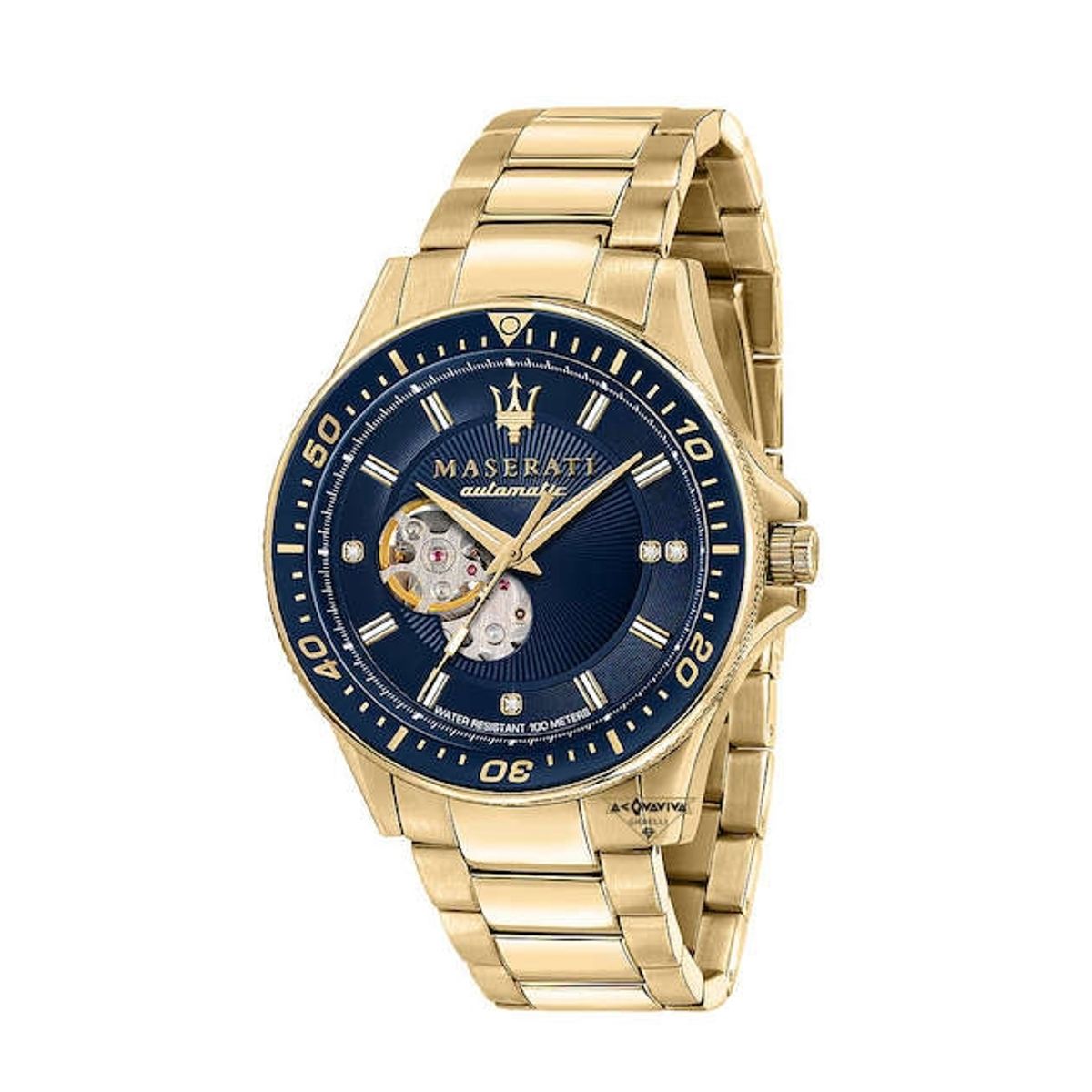 MASERATI Sfida Blue and Gold Automatic Herreur R8823140004