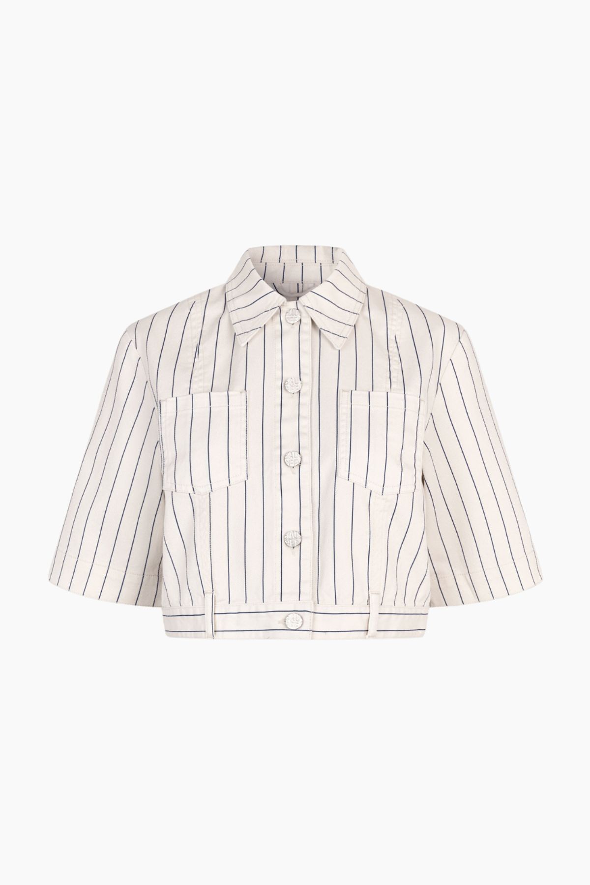 Masja Shirt - White Sand Pinstripe - Baum und Pferdgarten - Hvid M