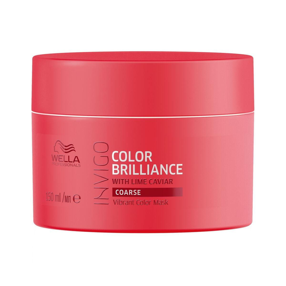 Maske Beskyttelse af Farven Wella Invigo Color Brilliance Tykt hår 150 ml