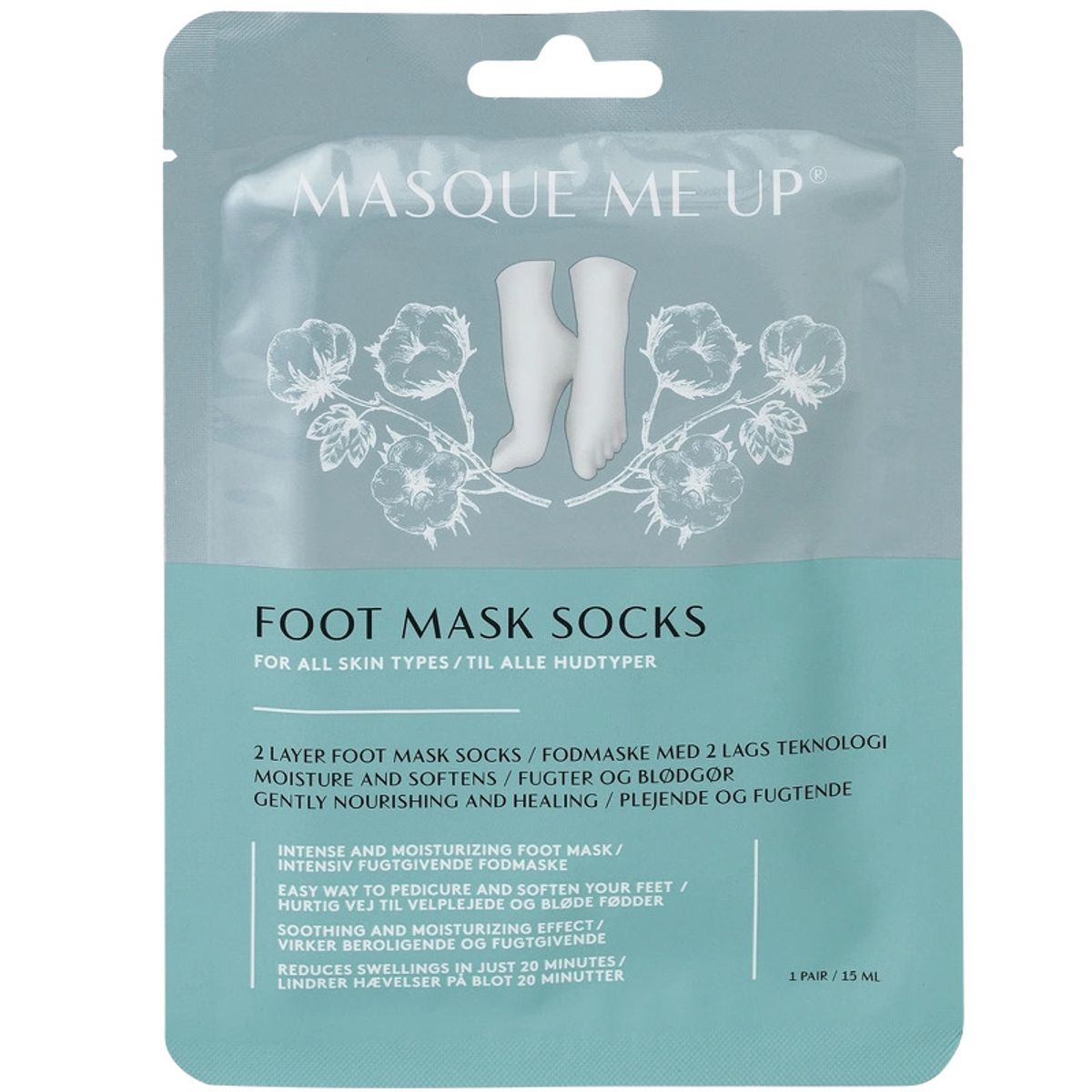 Masque Me Up Foot Mask Socks 1 Piece