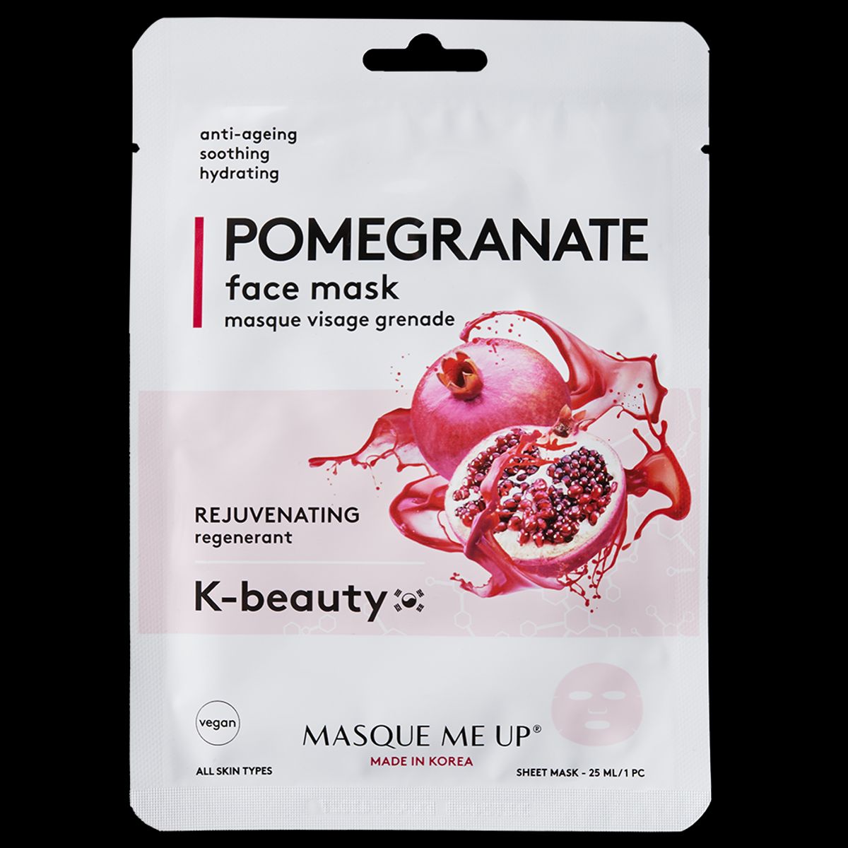 Masque Me Up Pomegranate face mask