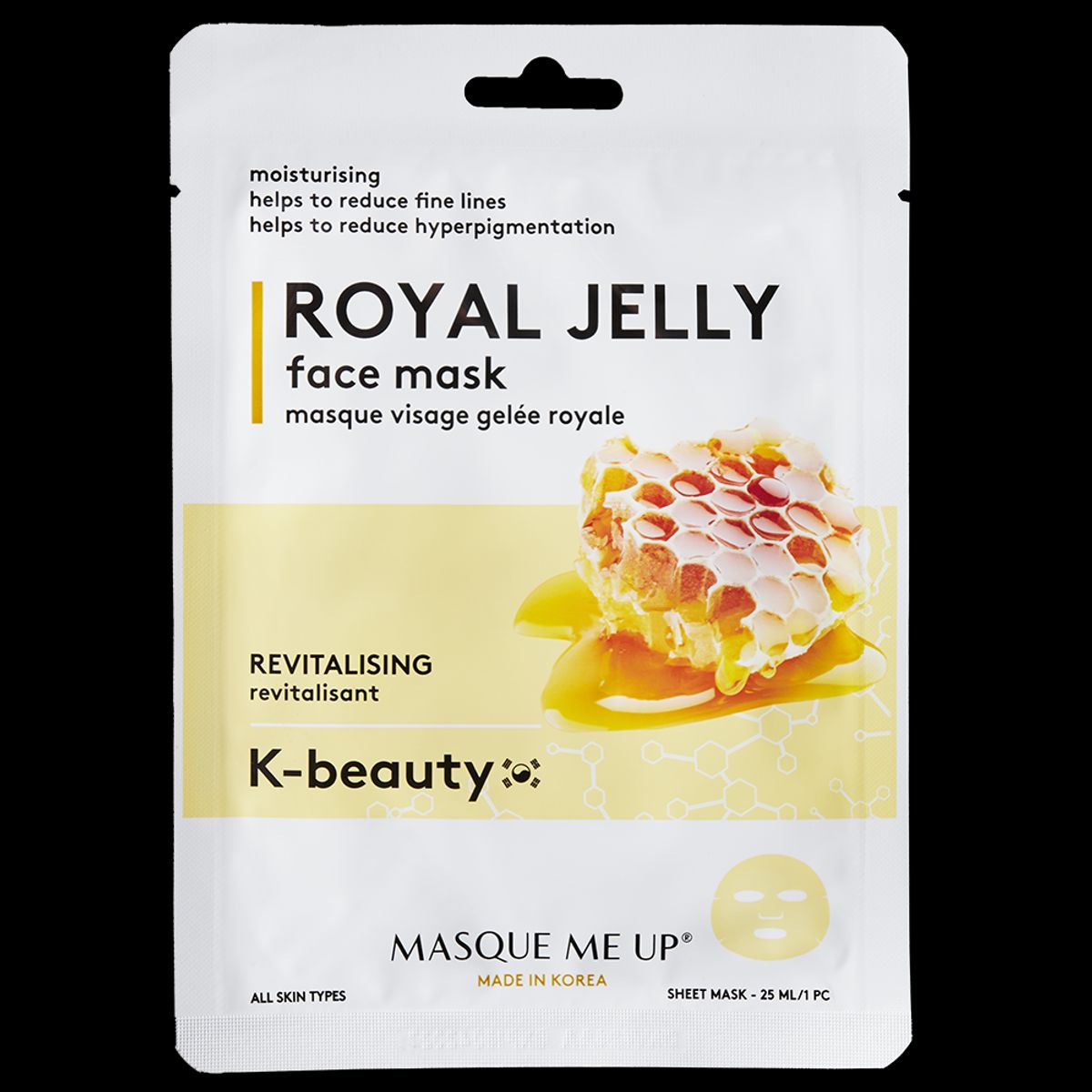 Masque Me Up Royal Jelly face mask