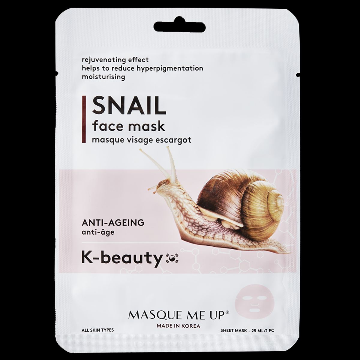 Masque Me Up Snail face mask