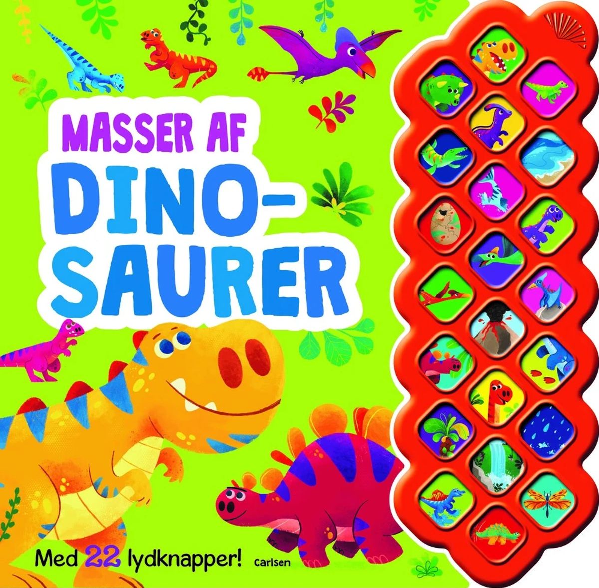 Masser af dinosaurer - med 22 lydknapper