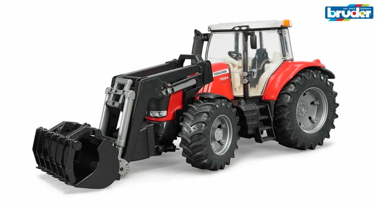 Massey Ferguson 7600 traktor med frontlæsser