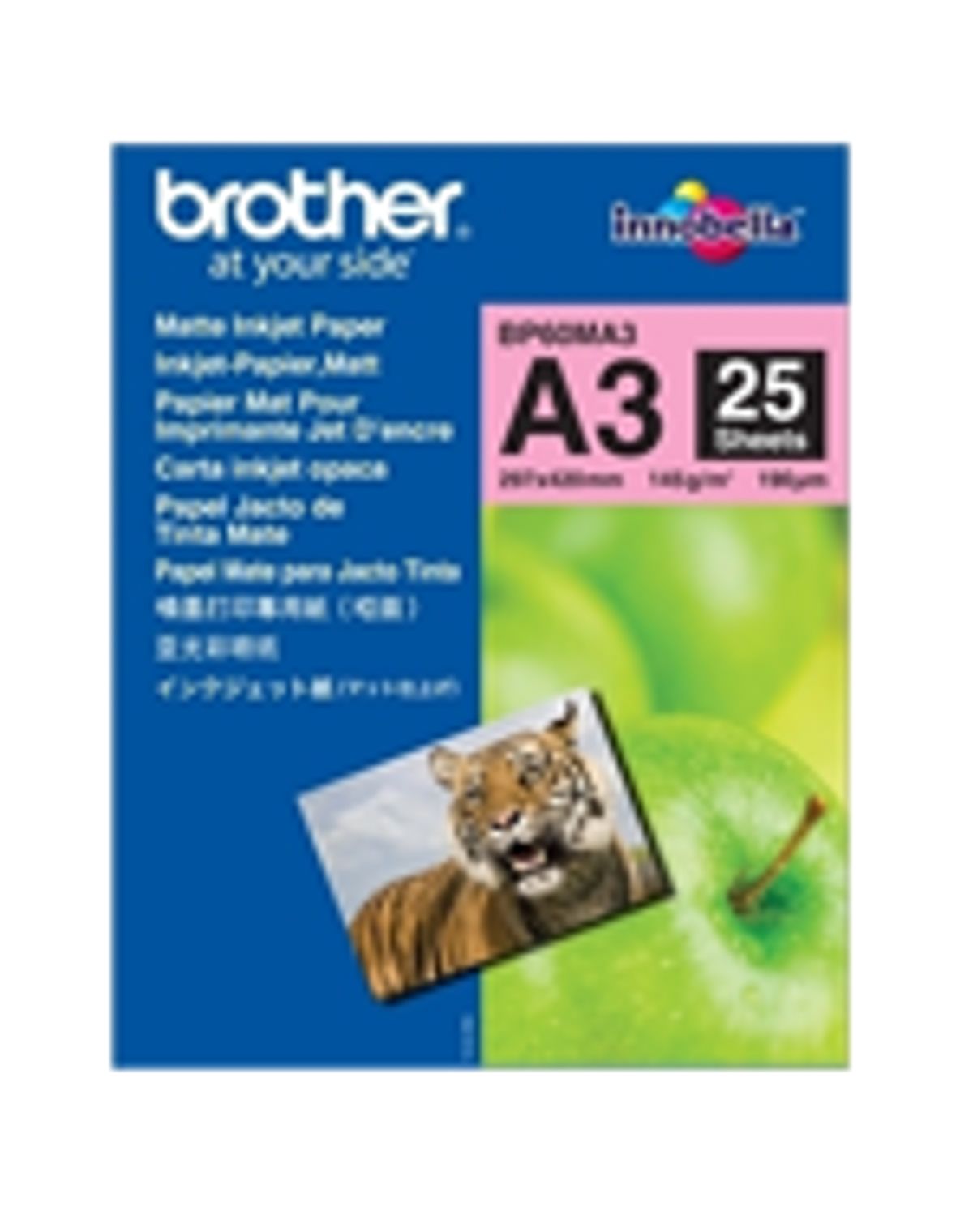 Mat BP60MA3 Inkjetpapir A3 - Brother - 145gr. - 25 ark