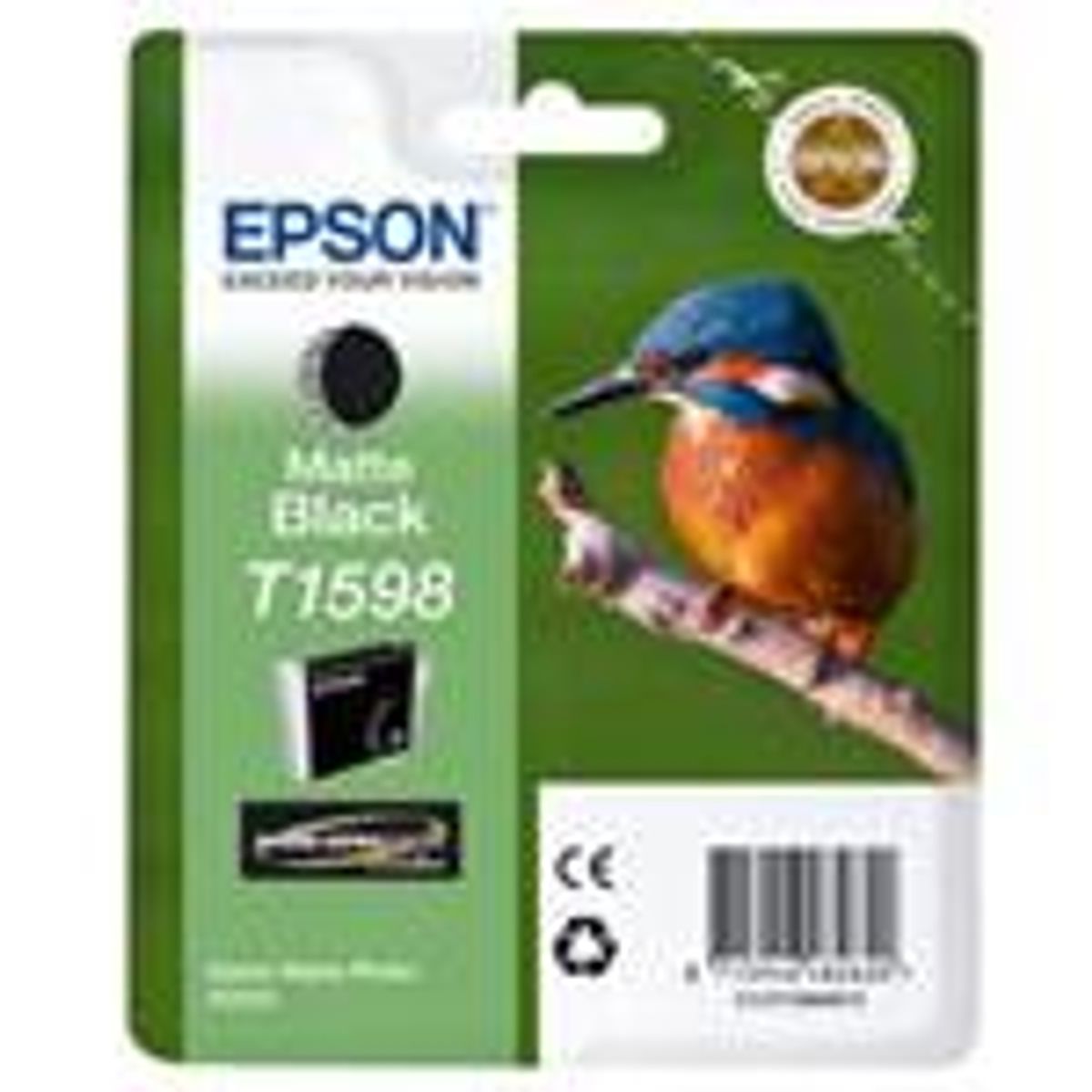 Mat sort blækpatron 1598 - Epson - 17ml