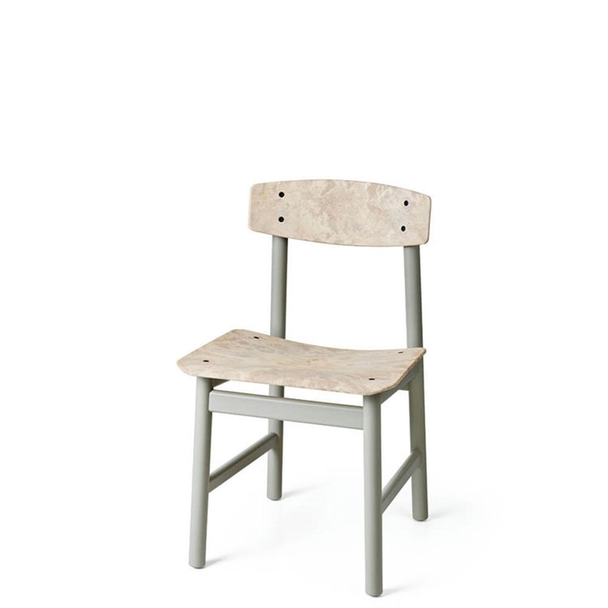 Mater Conscious Stol 3162 - Grå, bøg Grey Painted Beech and Wood Waste Grey